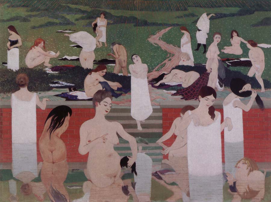 Bathing on a Summer Evening